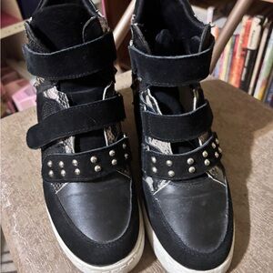 Velcro Wedge punk sneakers